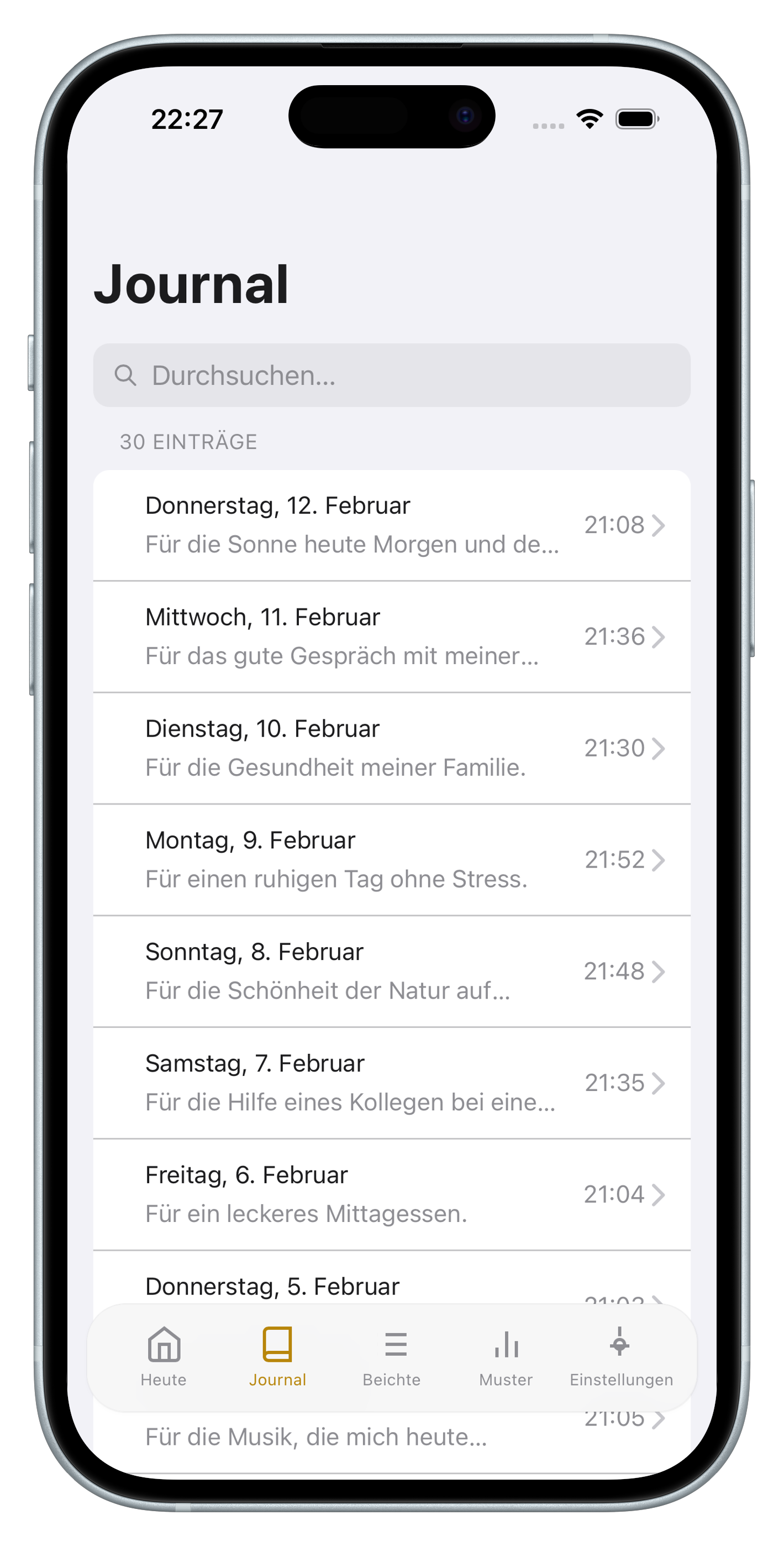 Lumen Muster-Ansicht
